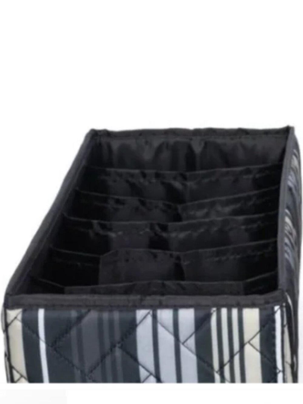 Lug Dolly 2 pack 6 Drawer Organizers in Love Stripe Black